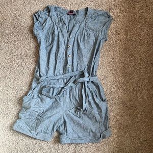 Womens Jean Shorts Romper